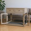 3-Doors Dog Crate Furniture, with 2 Drawers - 2 of 4