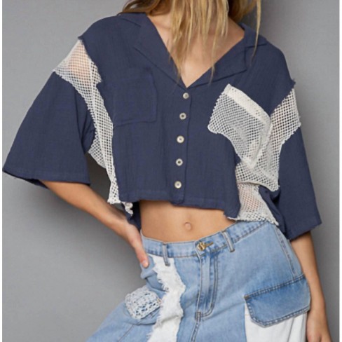 Women's Jay Cropped Top - POL - image 1 of 2