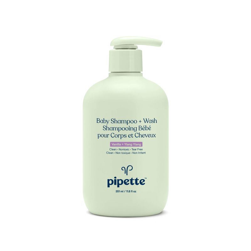 Pipette Baby Shampoo + Wash Vanilla + Ylang Ylang - 11.8 fl oz, 1 of 10