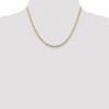 Black Bow Jewelry 3mm, 10k Yellow Gold, Concave Figaro Chain Necklace - 2 of 4