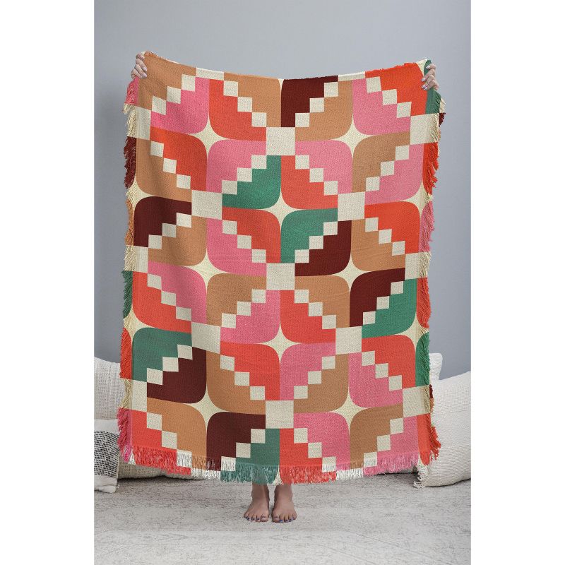 Showmemars Winter Retro Quilt Pattern 56"x46" Woven Throw Blanket - Deny Designs, 3 of 5