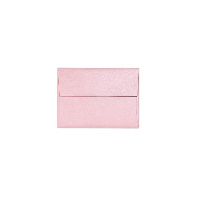 LUX 5 3/4"x8 3/4" 80lbs. A9 Invitation Env W/Glue Rose Quartz Pink 5395-04-50