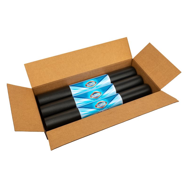 Duck Solid Grip EasyLiner Non Adhesive Shelf Liner with Clorox, 6pk, 20&#34; x 6&#39; Black, 2 of 11