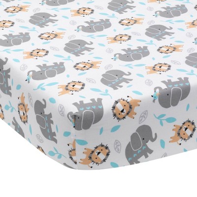 elephant fitted crib sheet