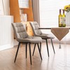 YOUNIKE Modern Dining Chairs Set of 2 Leather Upholstered Kitchen & Dining Room Chair Makeup Vanity Nail Tech Chair 20.47"Wx23.62"Dx31.89"H - 4 of 4
