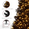 QingMoon 7.5 FT Artificial Christmas Tree with Realistic Branches, 1346 Tips and Sturdy Metal Stand for Holiday Party and Home Decor, Black - 3 of 4