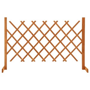 vidaXL Garden Trellis Fence Orange 47.2"x35.4" Solid Firwood - 1 of 4