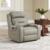 Spruce & Spring Power Genuine Leather Recliner Chair Lay Flat Recliner - 2 of 3