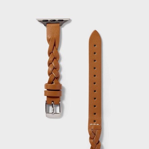 Wrap around leather on sale apple watch band