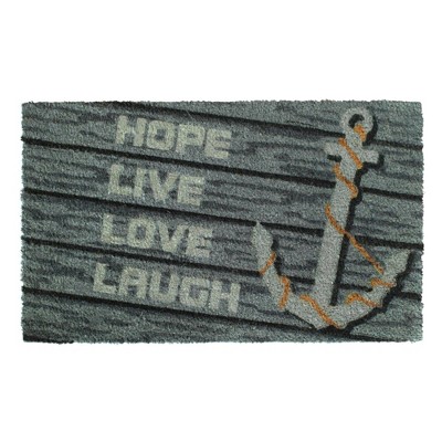 Raj Tufted Hope Live Love Laugh Doormat