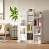 HOMCOM Tree Bookshelf, Modern Freestanding Bookcase with 13 Open Shelves, Display Unit for Living Room, Study, or Office, White - 2 of 4
