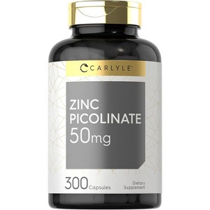 Carlyle Zinc Picolinate 50mg | 300 Capsules - 1 of 2
