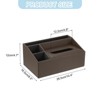 Unique Bargains PU Leather Magnetic Base Easy to Clean Multipurpose Paper Towel Holder 10.4 x 6.5 x 4.7 Inch 1 Pc - 2 of 4