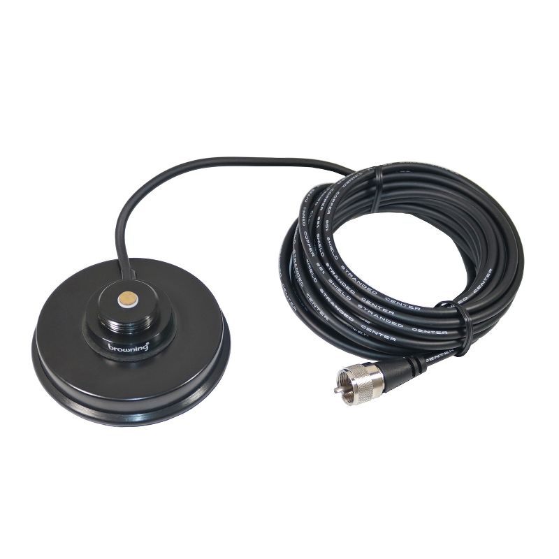 Browning® 3-5/8-In. NMO Magnet Mount with Rubber Boot and Preinstalled UHF PL-259 Connector, 2 of 11