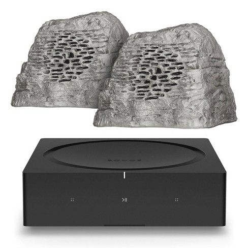 Prestatie Stapel oor Rockustics Octorock Speakers - Pair (grey) With Sonos Amp Wireless Hi-fi  Player : Target