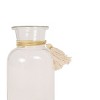 Tassel Embellished Bud Vase Glass, Metal & Cotton by Foreside Home & Garden - 3 of 4