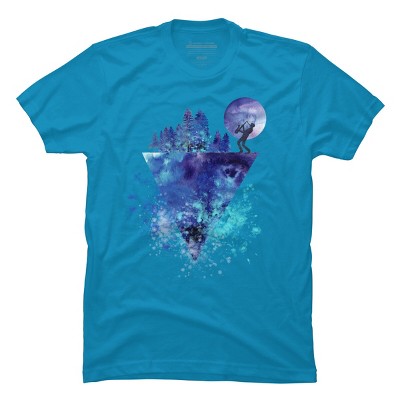 Men's Design By Humans Play Music On The Edge By Maryedenoa T-Shirt