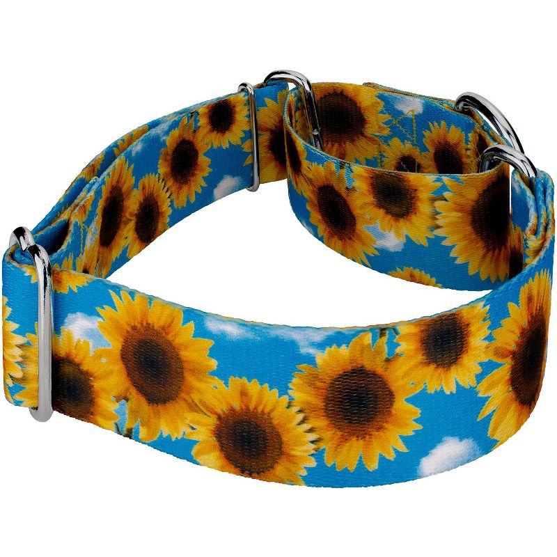 Country Brook Petz 1 1/2 Inch Sunflowers Martingale Dog Collar, 6 of 9