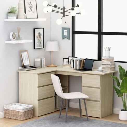 Vidaxl Corner Desk Sonoma Oak 57.1