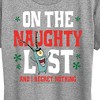 Women's - SpongeBob SquarePants - Plankton Naughty List Short Sleeve Graphic T-Shirt - 2 of 4