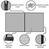 Nature Spring Magnetic 2-Car Garage Door Screen - Black - 3 of 4