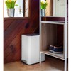 QUALIAZERO 2.6 GAL/10L, SLIM SHAPE, STAINLESS STEEL STEP-ON CAN, WITH SOFT CLOSE LID, WHITE FINISH - 4 of 4