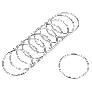 Unique Bargains Zinc Alloy Craft DIY Accessories Hardware Bag Belt O-Ring Buckles 10 Pcs - 1 of 3