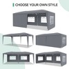 Flat Roof Awning 10'x 20',BLOCK UV UPF 50+℉,WATERPROOF clothBlocks 99% of Rain,for Wedding/Events/Patio/Beach/Party/Market/ - 2 of 4