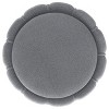 CAVINAS 17"H Round Upholstered Ottoman Bench,Backless Sofa Ottoman with Wood Framework,Upholstery Ottoman for Living Room Bedroom Office - 4 of 4