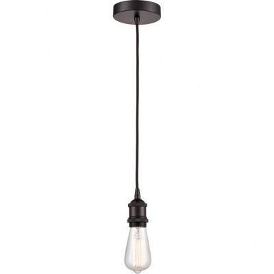 Edison-1 Light Mini Pendant in Contemporay Style-2.5 Inches Wide by 8.75 Inches High