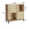Wood coffee bar cabinet with sliding door and 4 organizers Ideal for living room kitchen or dining room Stylish and practical - 4 of 4