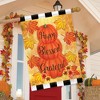 Briarwood Lane Happy Blessed Grateful Autumn House Flag Leaves Inspirational Fall 28" x 40" - 4 of 4