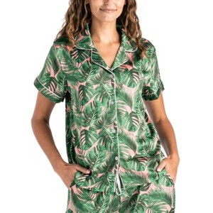 Hello Mello Womens Beauty Sleep Satin Pajama Top - 1 of 4