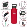 Healthy Human Stainless Steel Water Bottle |(Red Hot, 40 oz / 1183 ML) - 2 of 4