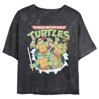 Juniors Womens Teenage Mutant Ninja Turtles Team in Action T-Shirt