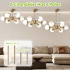 POWLIG 6 - Light Dimmable Linear Chandelier - 4 of 4