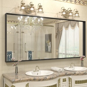 Apmir High-Strength Tempered Glass and Aluminum Alloy Framed French Cleat Mounted Wall Decor Bathroom Vanity Mirror with 5-Year Warranty - 1 of 4