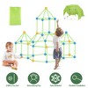 iMountek "218Pcs STEM Building Kit Toy for Kids, Creative Engineering Construction Set for Tent, Castle & Rocket" MultiColor - 4 of 4