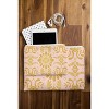 Sewzinski Boho Florals Yellow White Pink Pouch - Deny Designs - 2 of 2