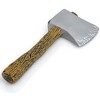 Skeleteen Realistic Hatchet Axe Toy - Wood Look Lumberjack Props Costume Accessories with Fake Tin Blade - 2 of 4