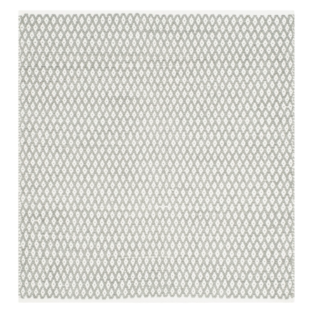 4'x4' Geometric Square Area Rug Gray - Safavieh