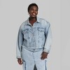 Women's Cropped Denim Trucker Jacket - Wild Fable™ - 2 of 4