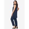 Jessica London Women's Plus Size 2-Piece Stretch Knit Mockneck Mega Tunic Set - 4 of 4
