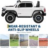 12V Kids Ride On Police Car with Remote Control, Electric Pickup Truck for Toddlers, 3 Speeds, Spring Suspension, LED Lights - 3 of 4