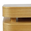 Jofran, Mid-Century Modern Floating Sculpture Layered Coffee Table with Caster Wheels - 3 of 4