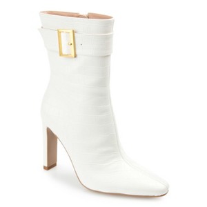 Journee Collection Womens Elanie Inside Zip Block Heel Booties - 1 of 4
