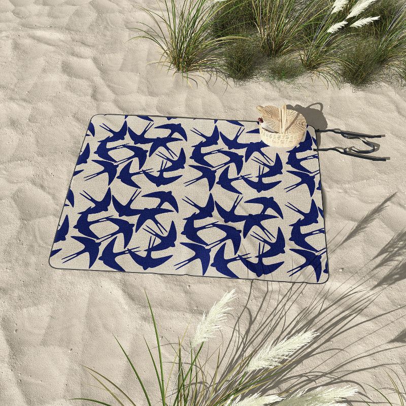 Hello Twiggs Spring Swallows Picnic Blanket - Deny Designs, 3 of 4