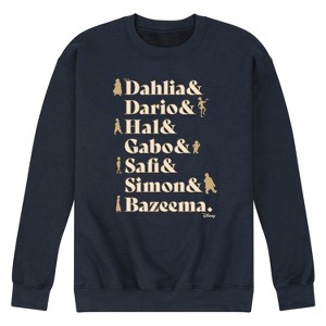Men's - Disney - Dahlia, Darlo, Hal, Gabo, Safi, Simon, & Bazeema Graphic Fleece Sweatshirt - 1 of 4