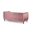 NicBex 83.25 Inch 3 Seater Sofa Couch with Deep Seat Modern Comfy Velvet Couch with Wood Legs for Living Room - 4 of 4