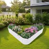 COWLOWN Gray Heart-Shaped Galvanized Raised Garden Bed Outdoor, Large Metal Planter Box for Vegetables, Flowers, and Herbs - 2 of 4